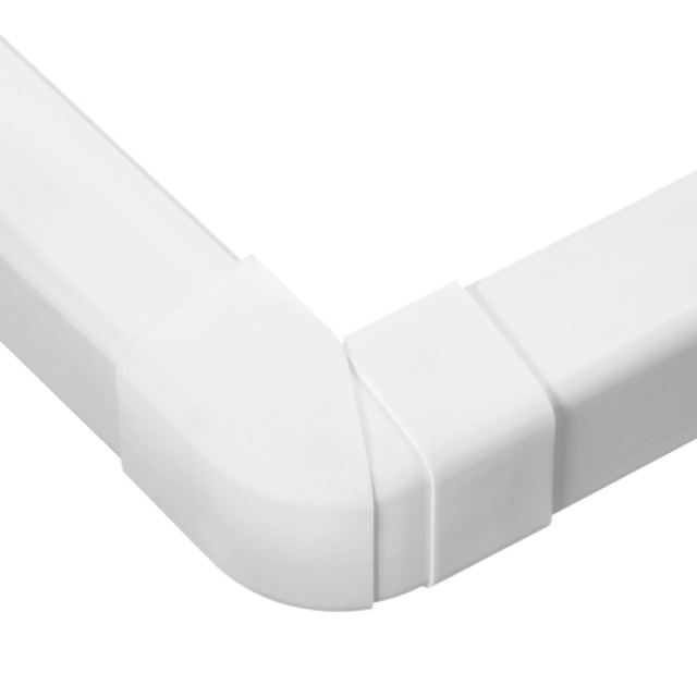 Angle externe ajustable Blanc Freddox - 60x45mm