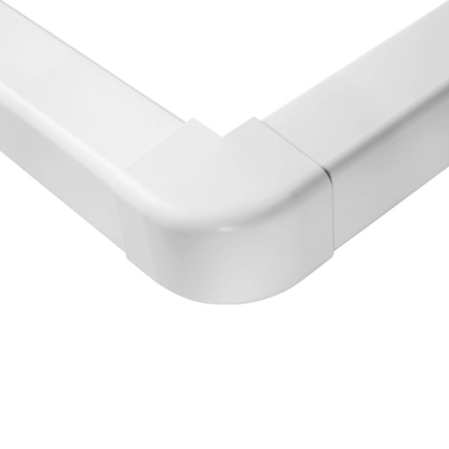 Angle externe Blanc Freddox - 80x60mm