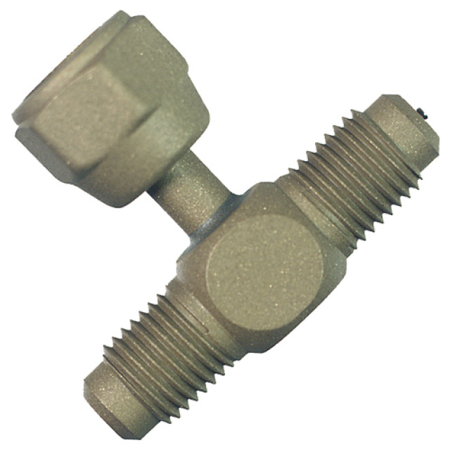 Lot de 3 tés à visser avec écrou tournant 1/4" M SAE 1/4" F SAE