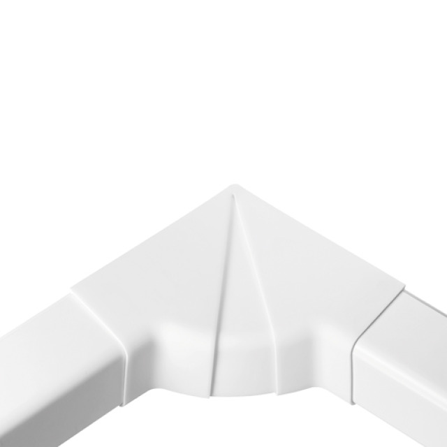Angle interne ajustable Blanc Freddox - 60x45mm